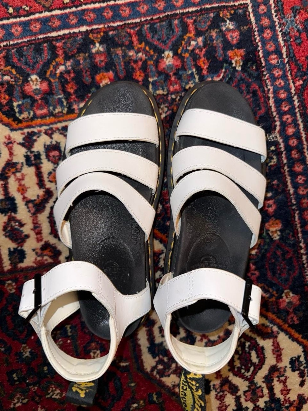 Dr. Martens White Blaire Sandals